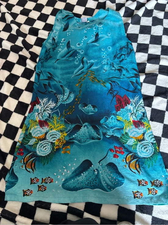 Dresses & Skirts - Size small frutiger aero aqua dress